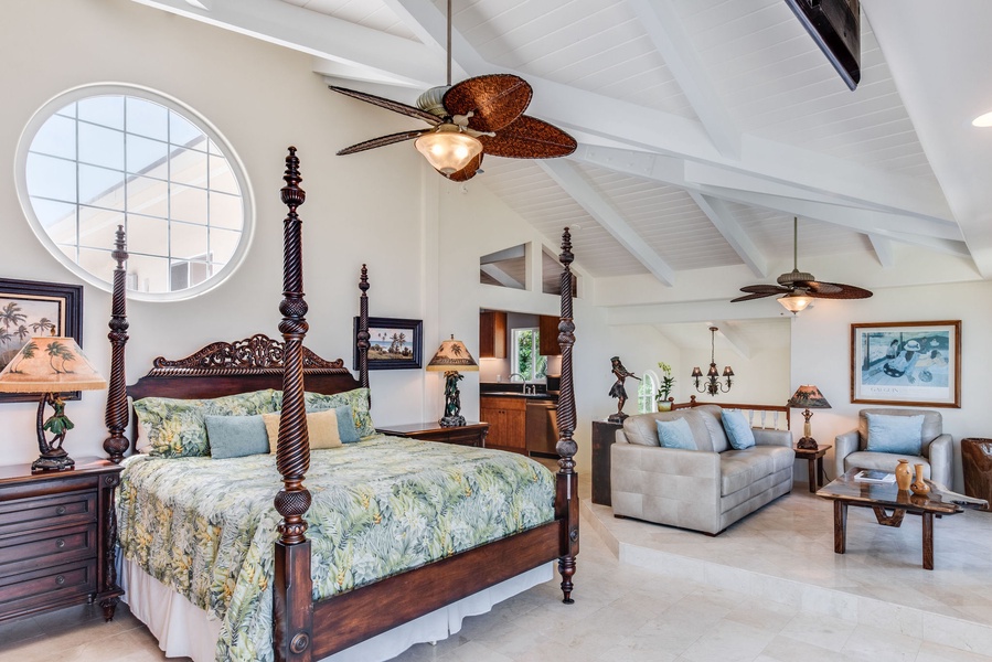 Step into the expansive Lihikai Master Suite, where luxury meets tranquility.