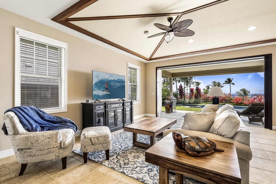 Spread out and relax in the spacious living room