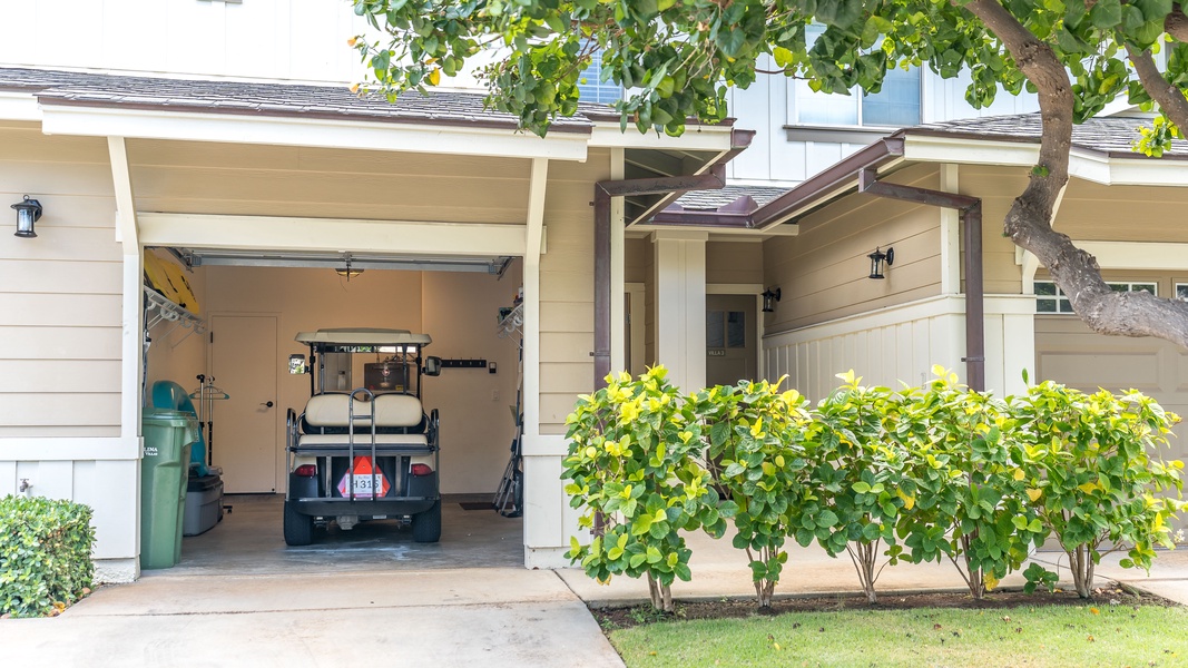 The golf cart is included for easy access to the beach and restaurants.