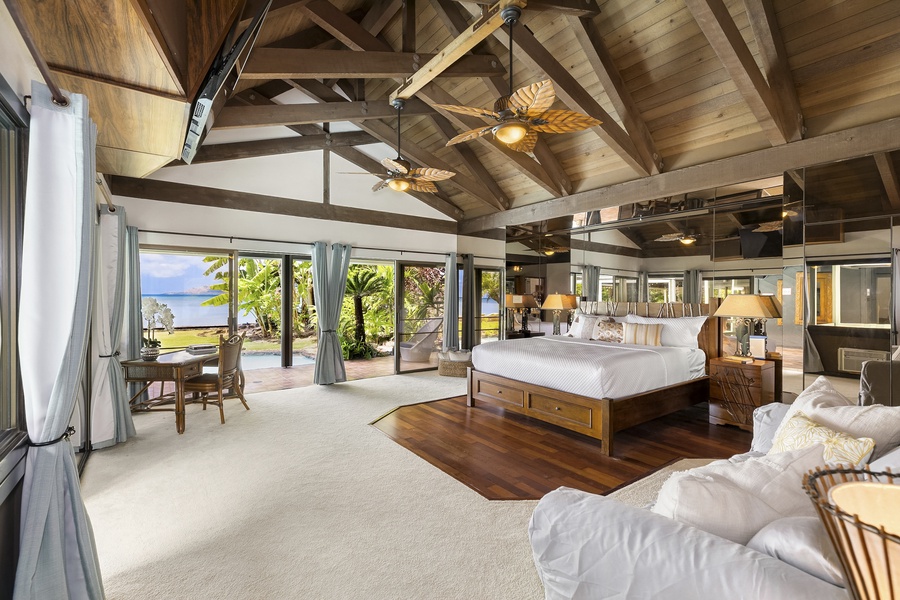 Large Primary Suite with Ocean Views.