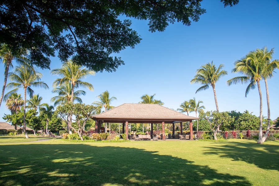 Enjoy a Meal at the Spacious Dining Pavilion by the Pool!