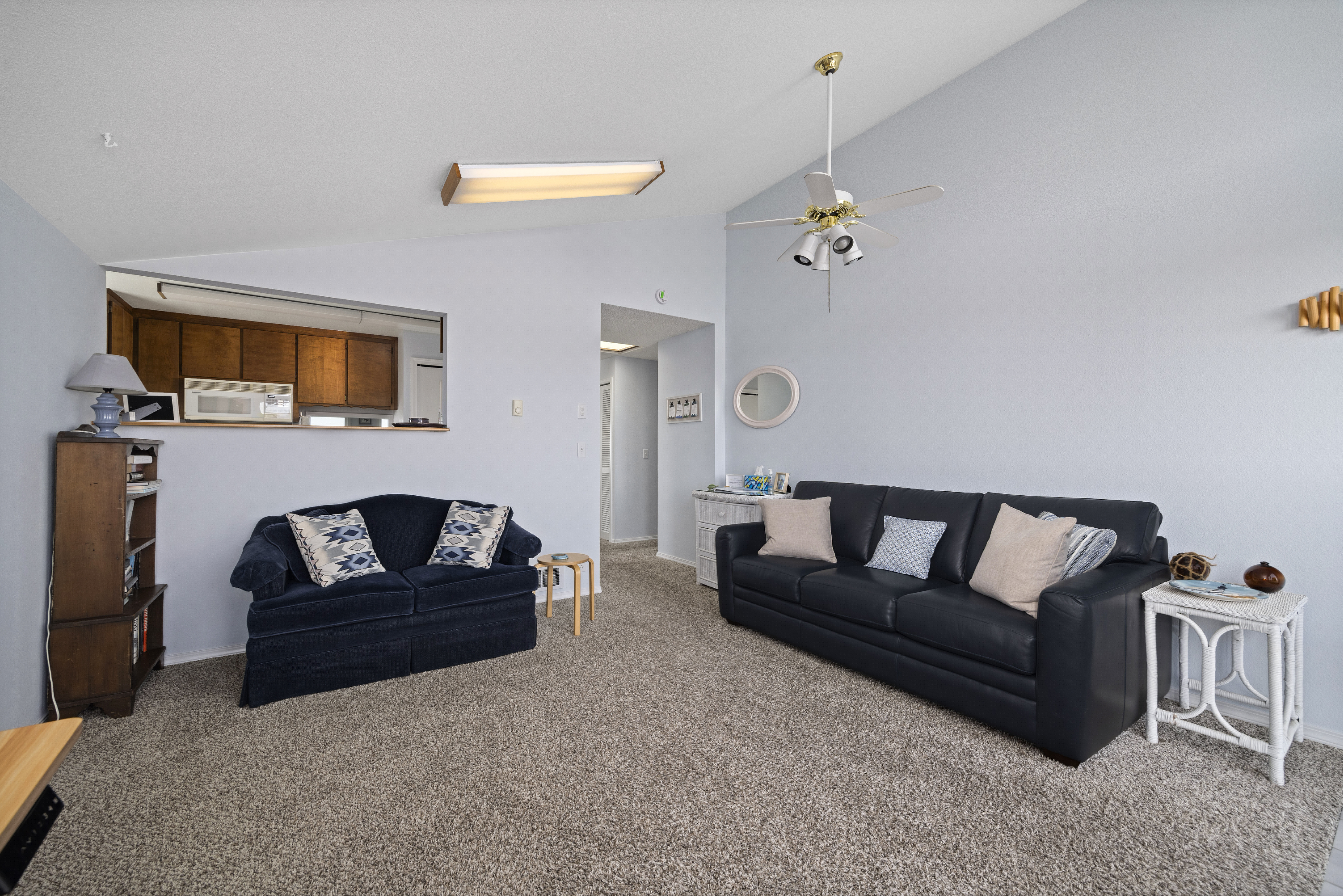 Relax in the cozy second living room after a day of exploring the coast or marina.