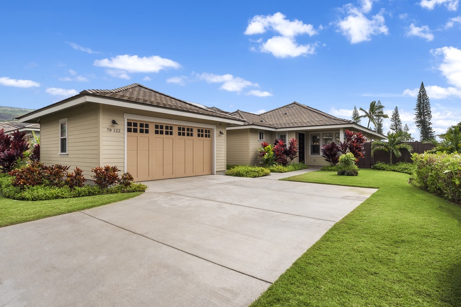 Front and garage