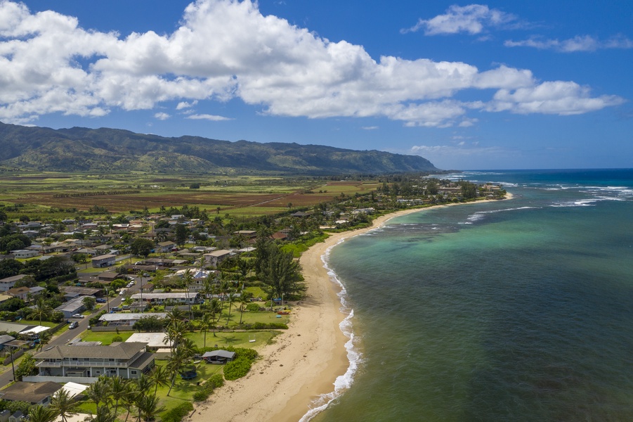 Golden sands, clear water, and mountain views!