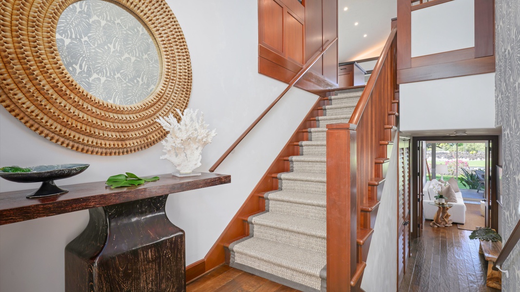 Stairs leading to the upstair secondary suite.