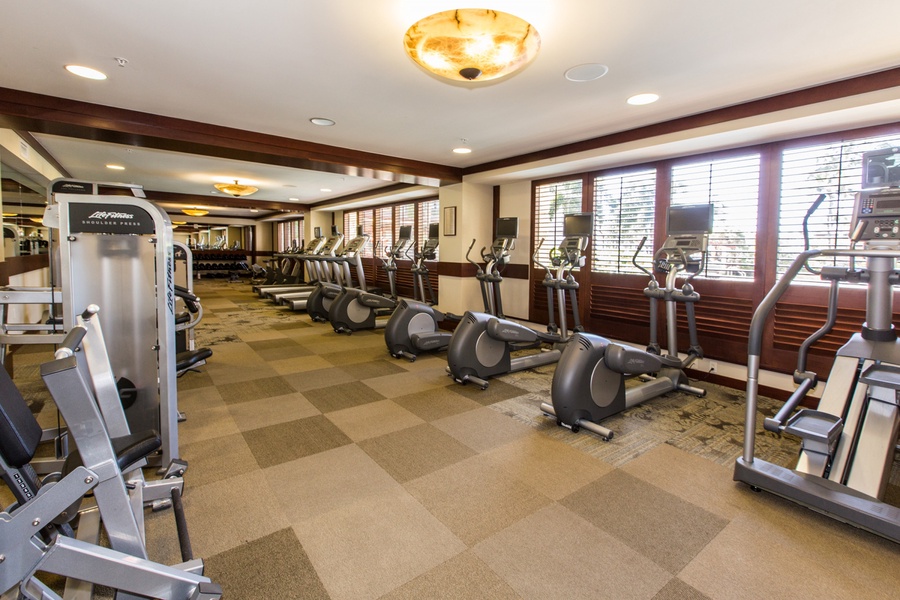 Stay active in the community fitness center.