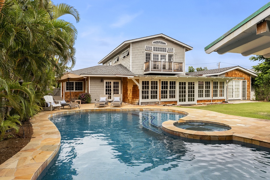 Pool courtyard