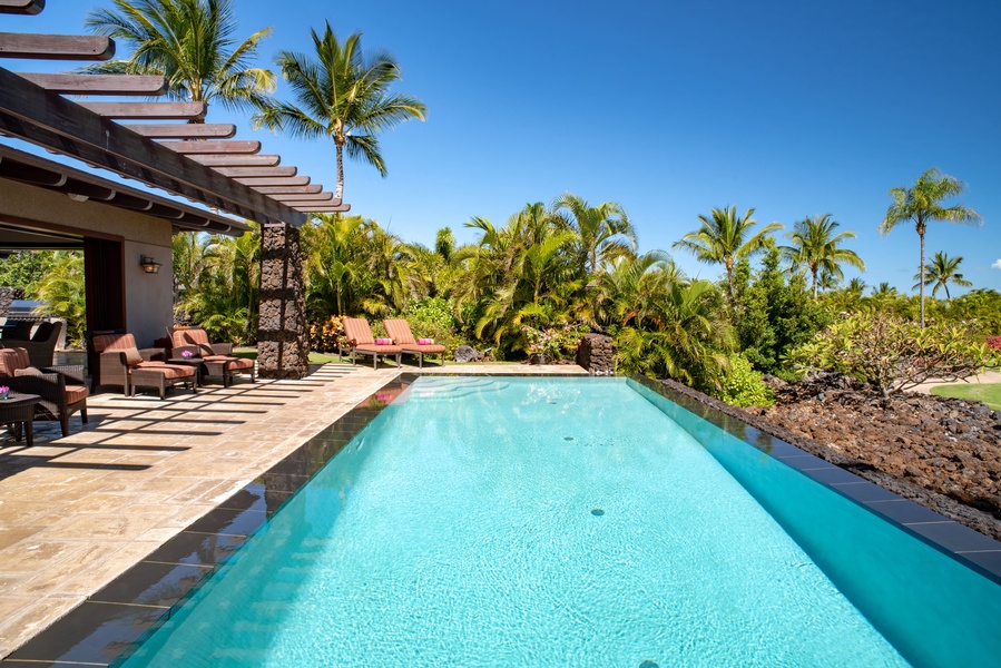 Take a dip in the heated infinity pool.