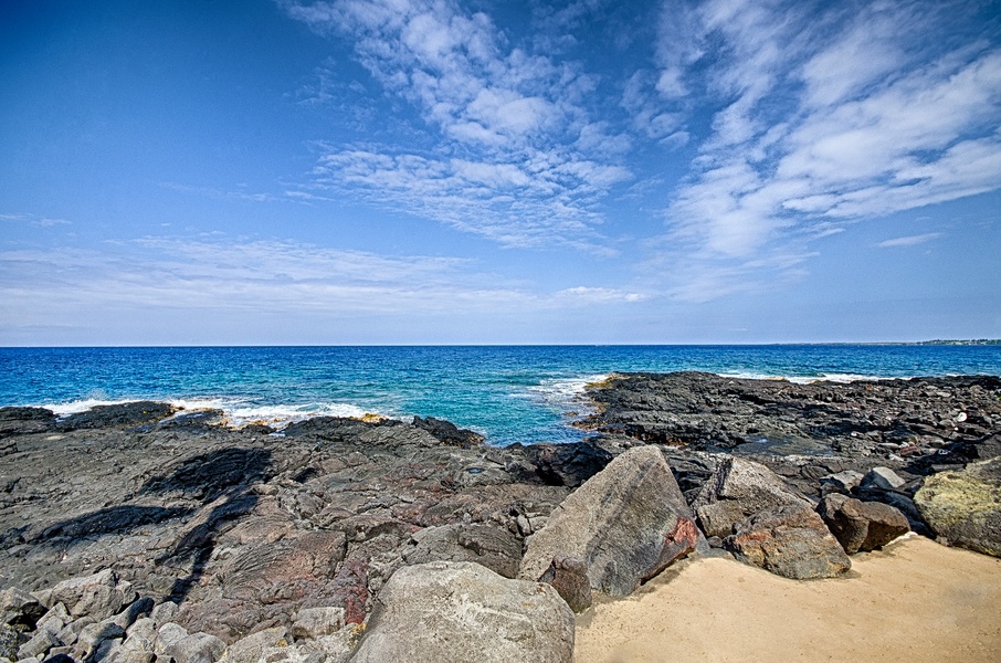 Kona Makai Ocean Front, a breathtaking spectacle of nature's wonder at your doorstep.