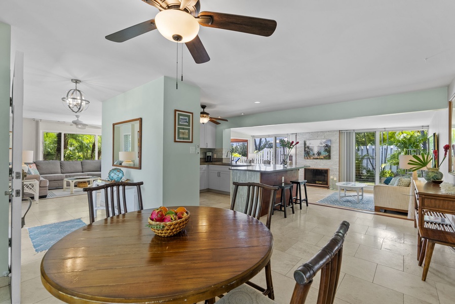 Cozy breakfast nook, perfect for morning coffee and intimate conversations.