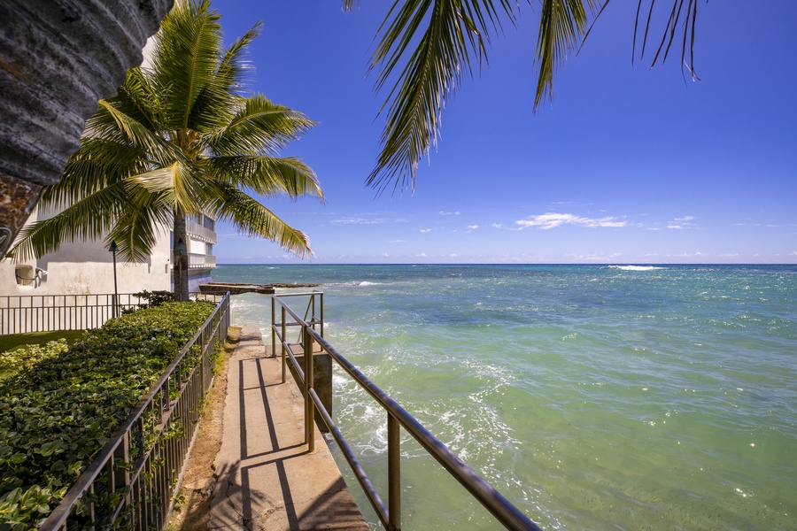 Enjoy the endless ocean views right outside of your home.