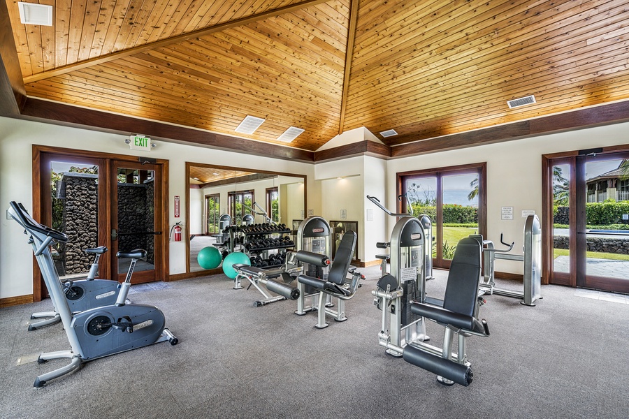Guests also have complimentary access to the fitness center