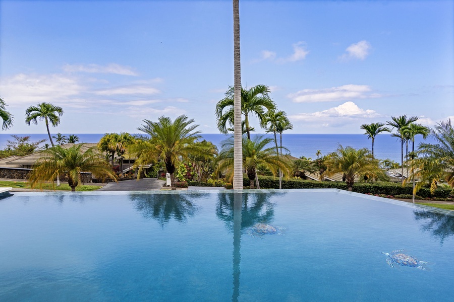Tropical tranquility surrounds the pool—ideal for peaceful mornings or sunset swims.