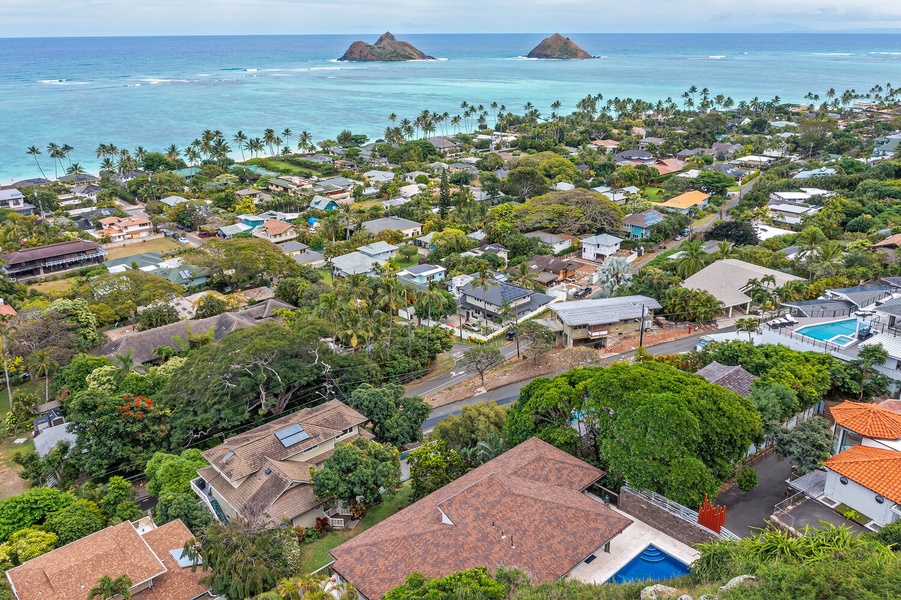 Ocean views and the Mokulua Islands