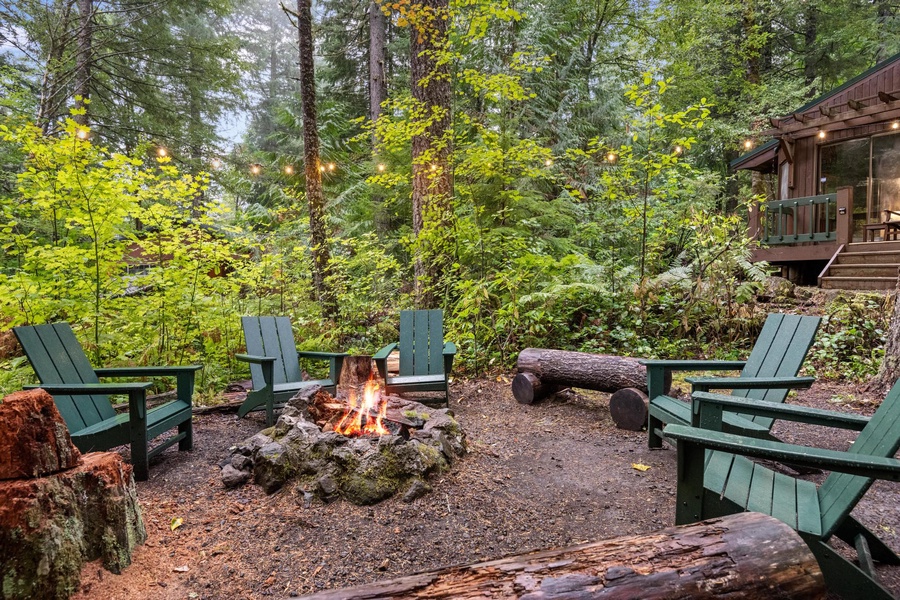 Gather 'round the firepit for memorable conversations and shared moments.
