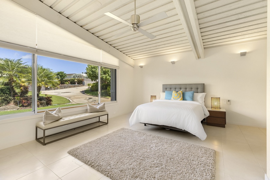 Fourth Bedroom with Garden Views