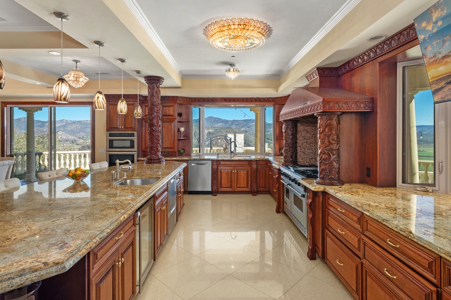 Two cooks, a crowd, and an island sizeable enough that nobody's underfoot.