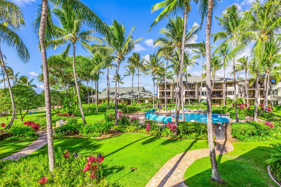 Beach Lawn fronting Ocean Villas