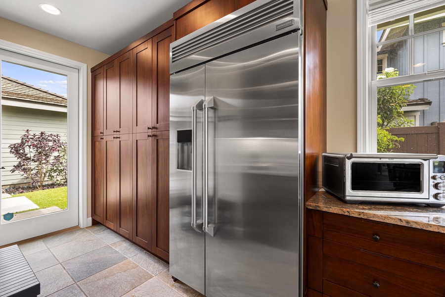 Large stainless fridge