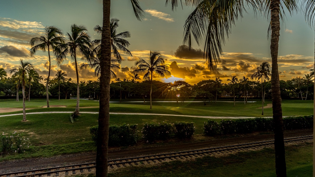 Breathtaking sunsets from the lanai.