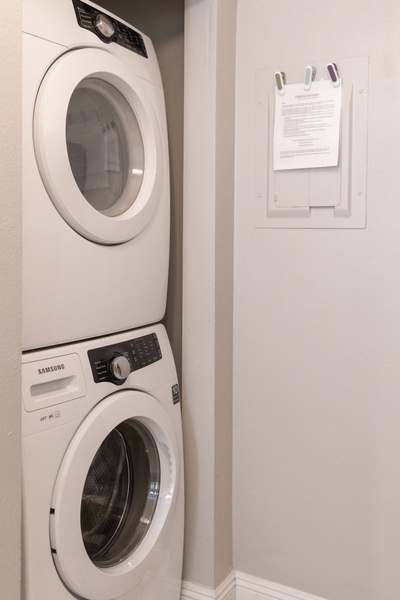 Laundry in kitchen