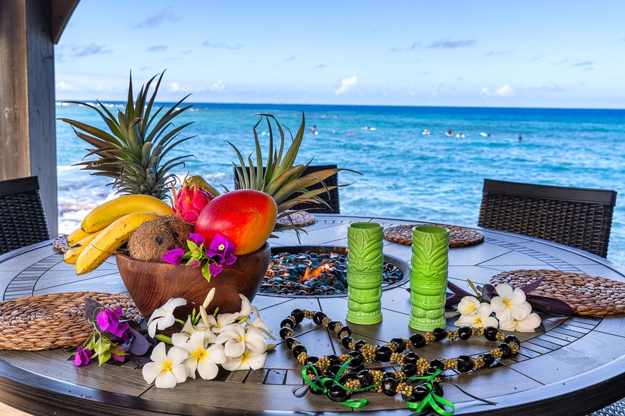 Fresh fruit, florals, and ocean views set the tone for your unforgettable Big Island stay.