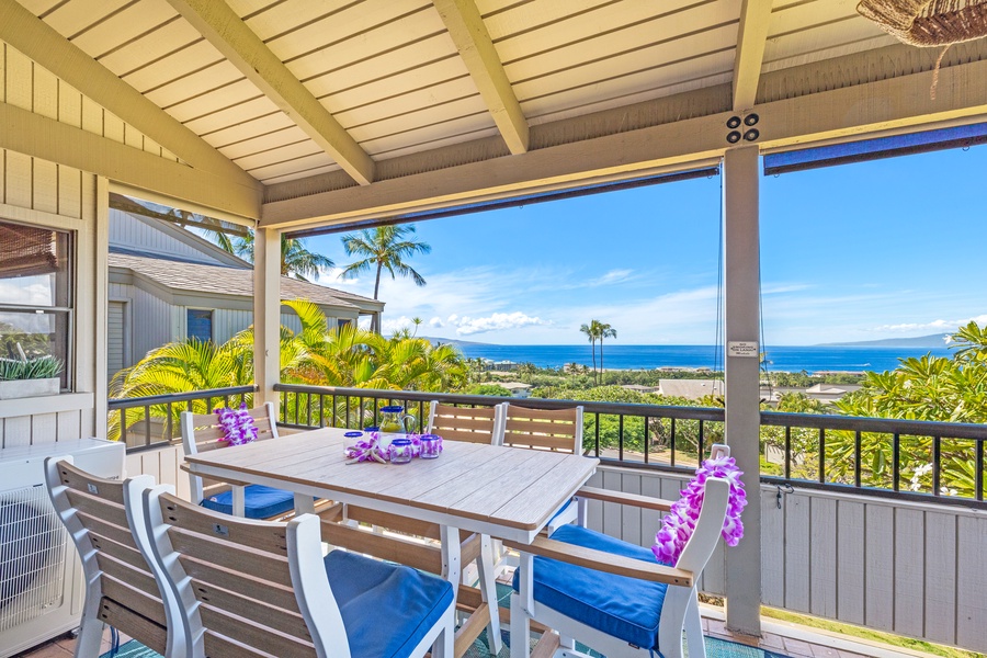 Enjoy the ocean views from the lanai!