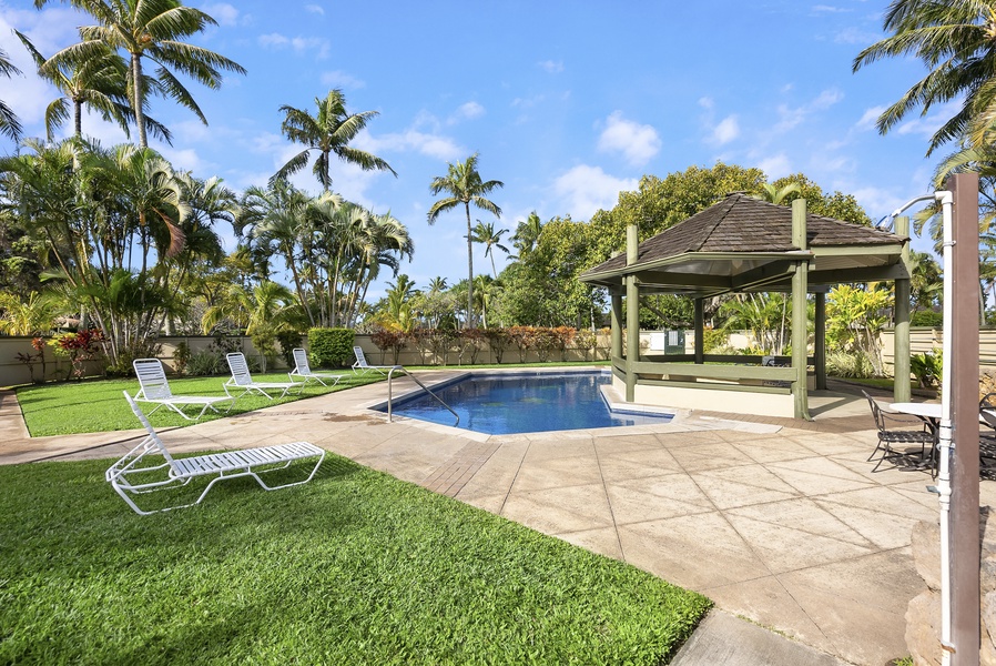 Community pool area