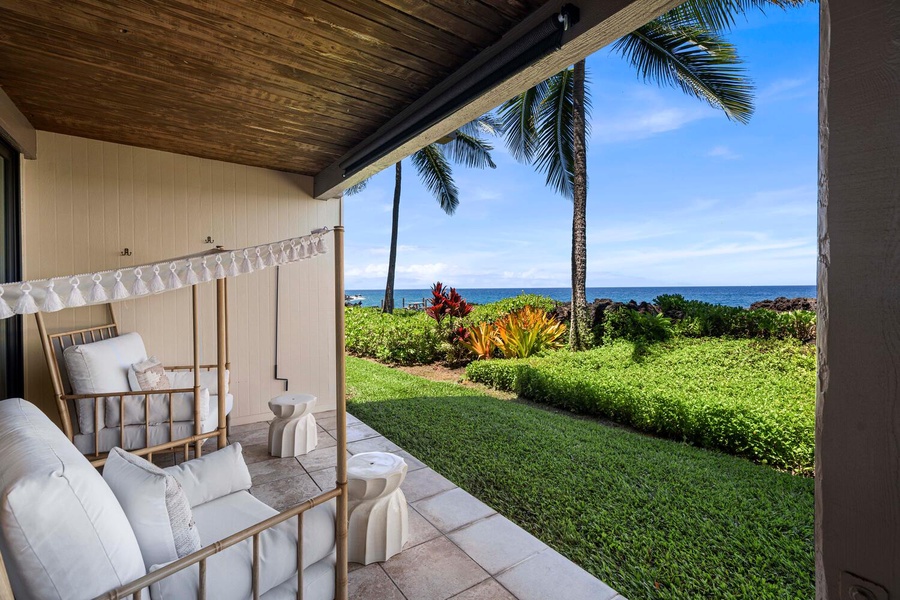 Sip your morning coffee at the lanai