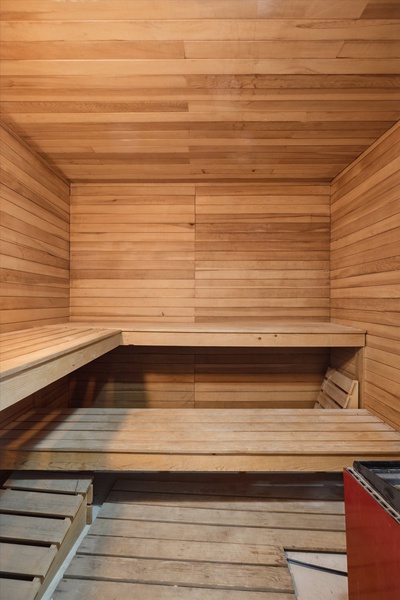 Indulge in our private sauna, a sanctuary of relaxation that will rejuvenate your senses.