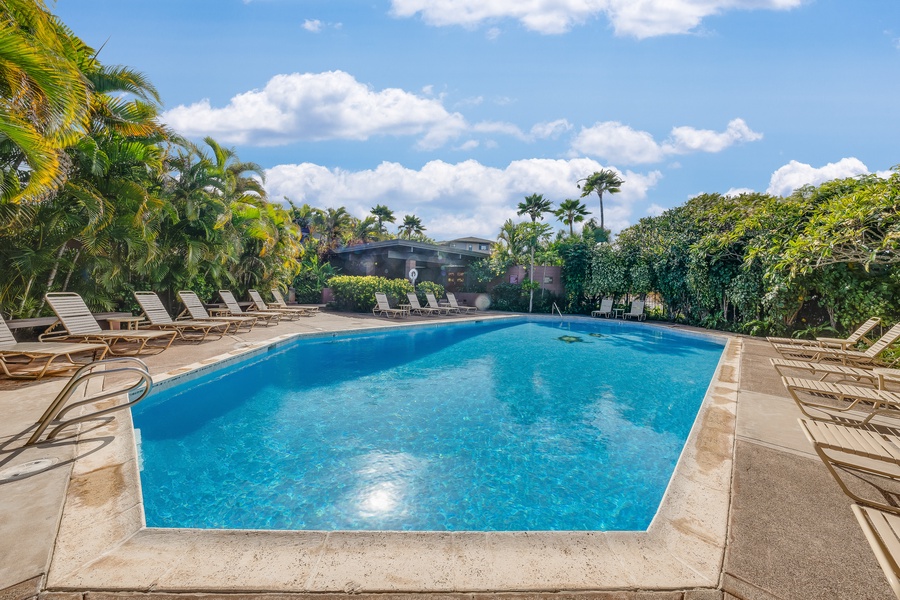 Cool off with a refreshing swim in the inviting pool at Kapalua Ridge 2321.