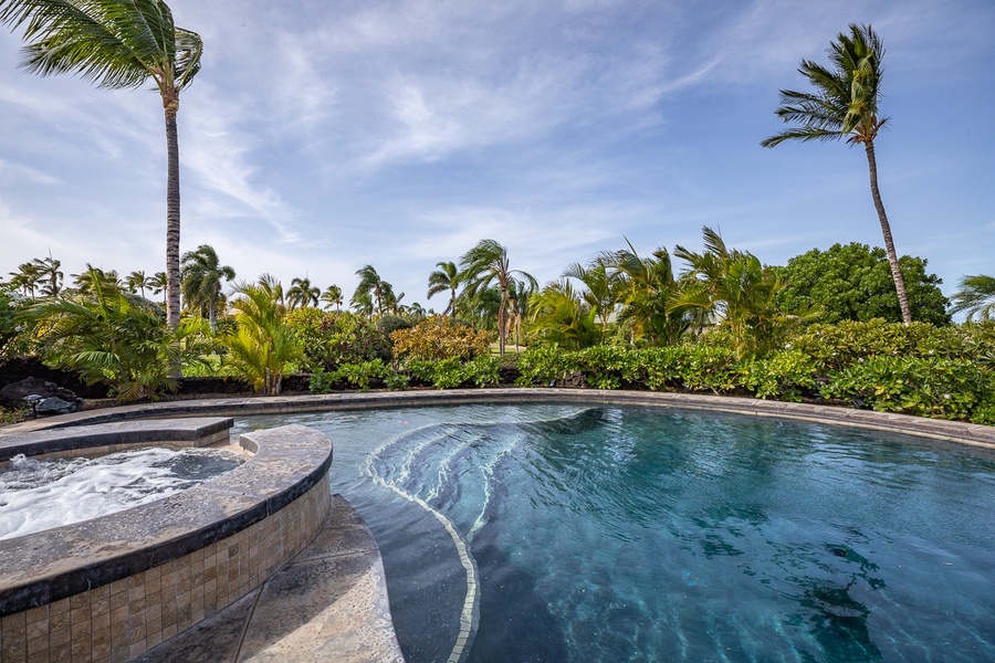 Inviting private pool, perfect for relaxation.