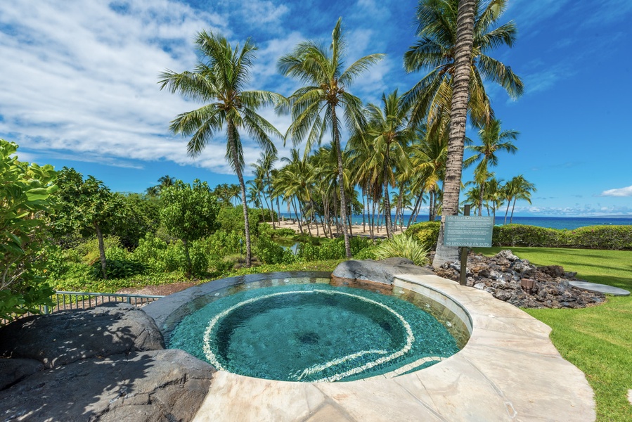 Soak up the views from Pauoa Beach Club's expansive hot tub