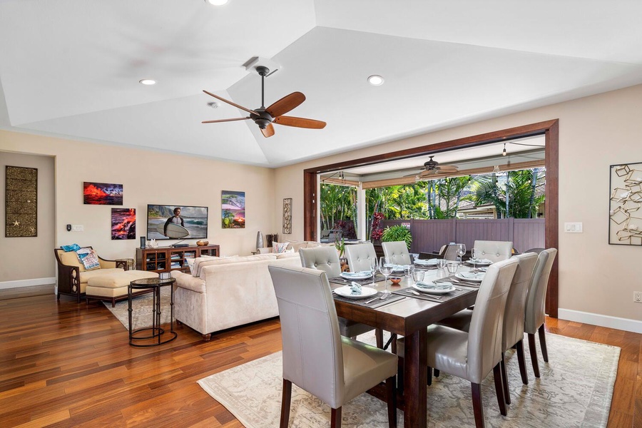 This bright and airy custom home features central air conditioning, along with plenty of windows strategically placed to let refreshing island breezes blow through.