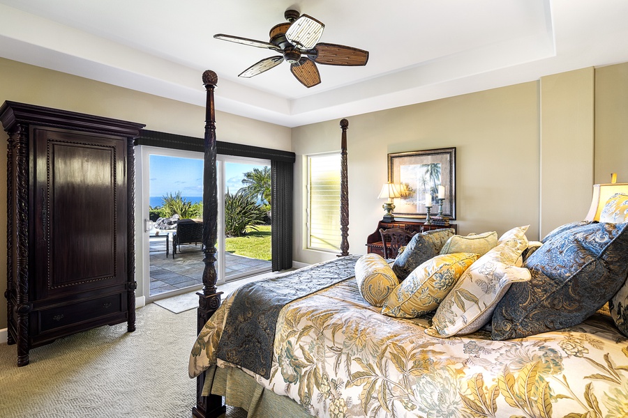 Walk right out to the pool from the Primary bedroom!