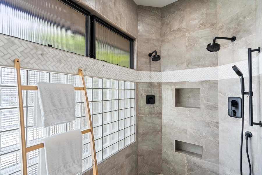 Primary ensuite walk-in shower