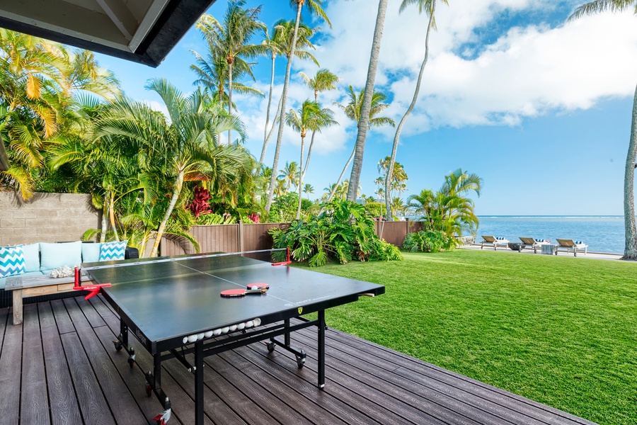Your very own ping-pong table, available to be set up before your arrival! Just let your reservation manager know you would like it.