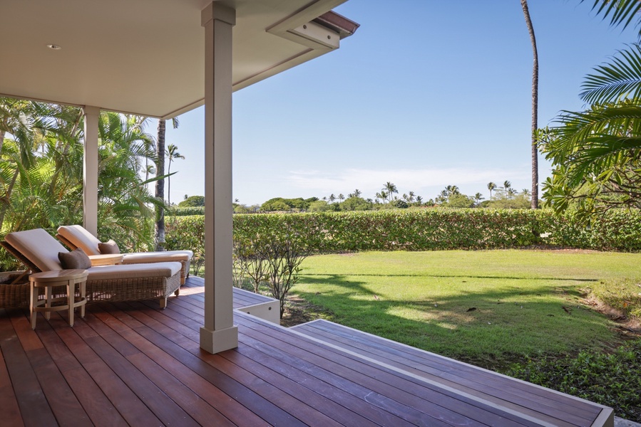 Relax on the lanai off of the media room.