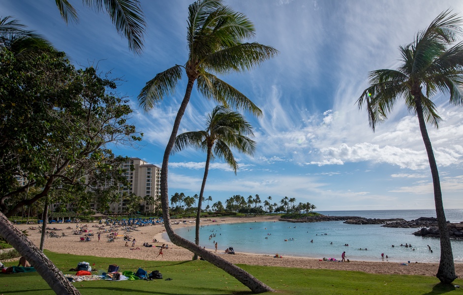 Ko Olina's private lagoon for the perfect day of fun.