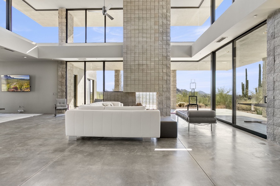 Luxury formal living area with elegant furnishing