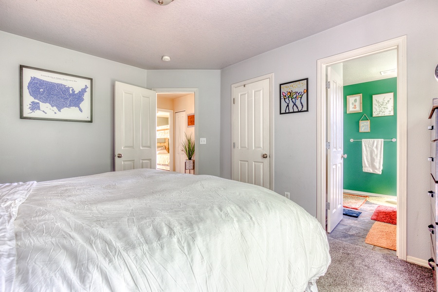 Easily access the additional bedrooms and your ensuite bath