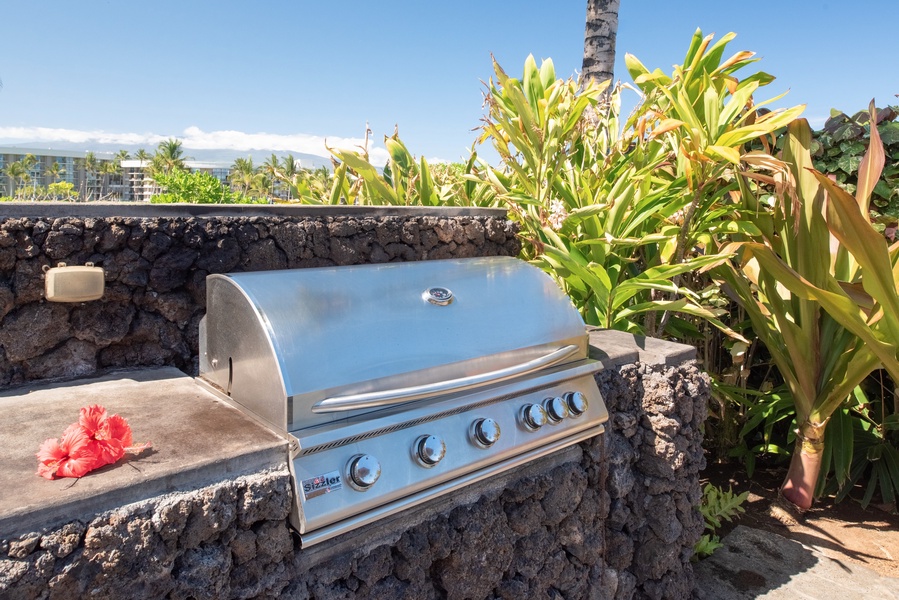 Another grilling alternative at the Hali'i Kai Resort's private amenity center by the pool.