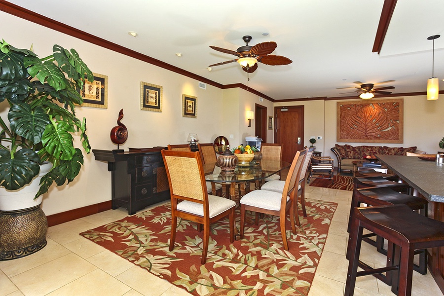 Enjoy entertaining or sip a drink and relax with all the amenities of home.