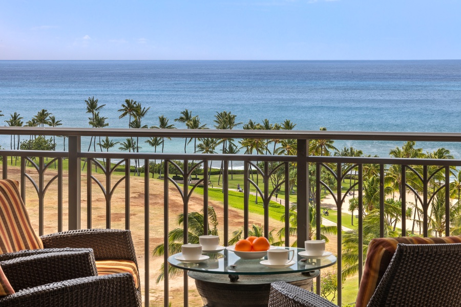 Ocean views from the lanai.