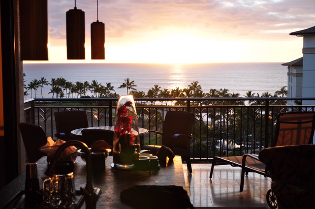 Sunset views from the lanai!