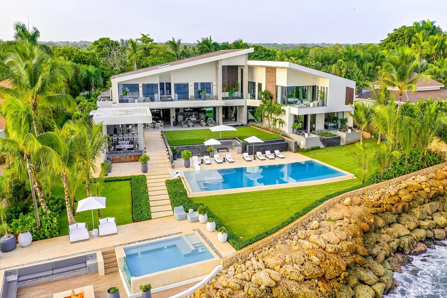 Experience modern luxury at Ocean Bliss, a modern oceanfront villa situated in the exclusive neighborhood at Casa de Campo.