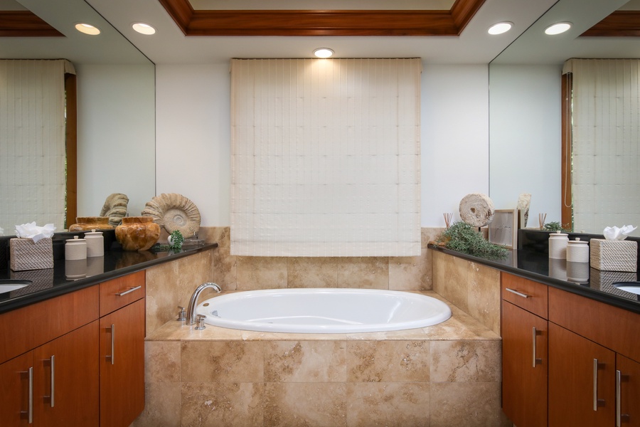 Soak your cares away in this elegant tub.