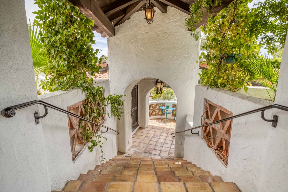 Casa Grande-Stairs to Casitas and Tennis Court