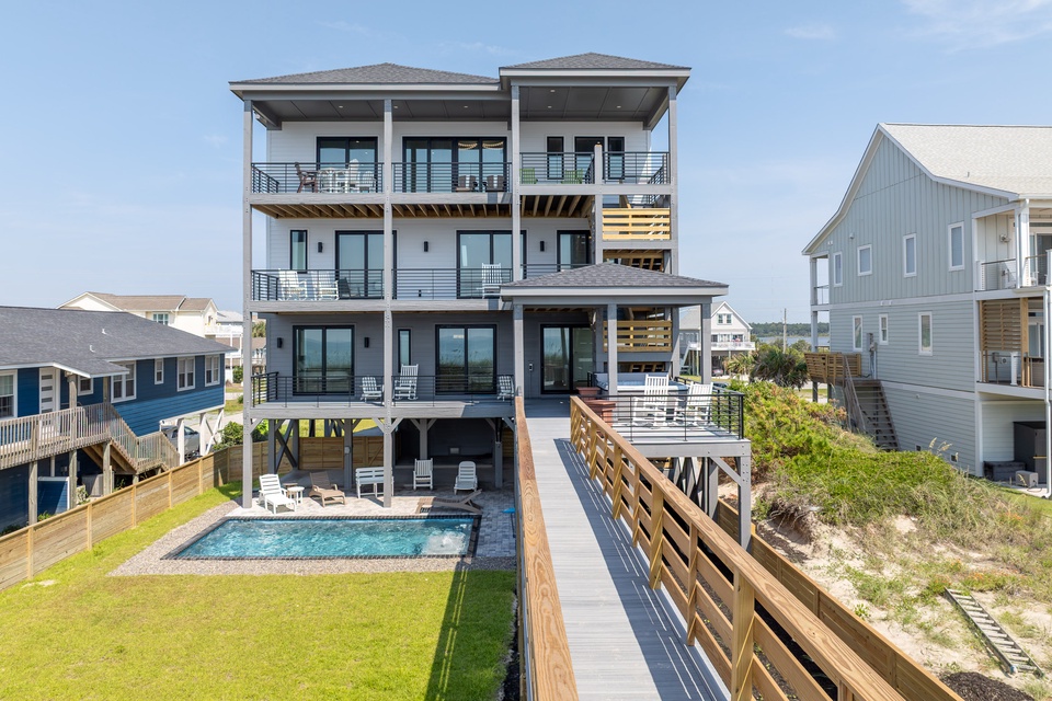 Poolside Home View