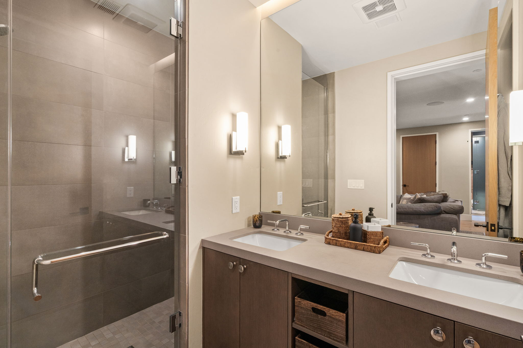 Downstairs Full Bath in Den